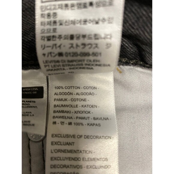 Levi's 501 Women's Straight Leg Jeans - Charcoal - Picture 9 of 10